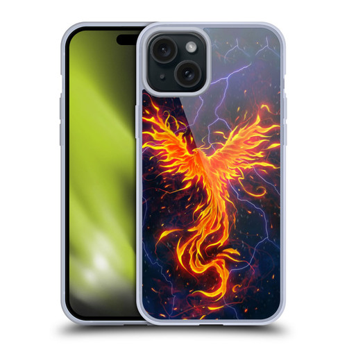 Christos Karapanos Phoenix 3 Rage Soft Gel Case for Apple iPhone 15 Plus