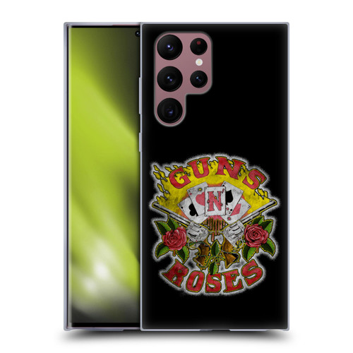 Guns N' Roses Band Art Cards Soft Gel Case for Samsung Galaxy S22 Ultra 5G
