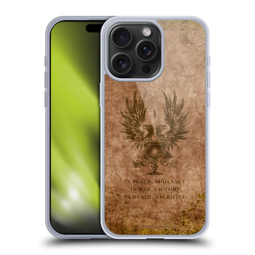 EA Bioware Dragon Age Heraldry Grey Wardens Distressed Soft Gel Case for Apple iPhone 15 Pro Max