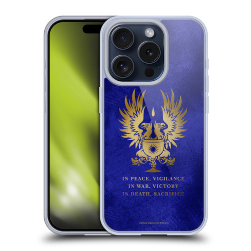 EA Bioware Dragon Age Heraldry Grey Wardens Gold Soft Gel Case for Apple iPhone 15 Pro