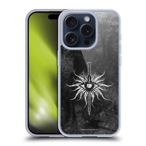 EA Bioware Dragon Age Heraldry Inquisition Distressed Soft Gel Case for Apple iPhone 15 Pro