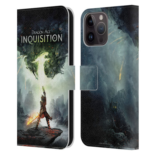 EA Bioware Dragon Age Inquisition Graphics Key Art 2014 Leather Book Wallet Case Cover For Apple iPhone 15 Pro Max