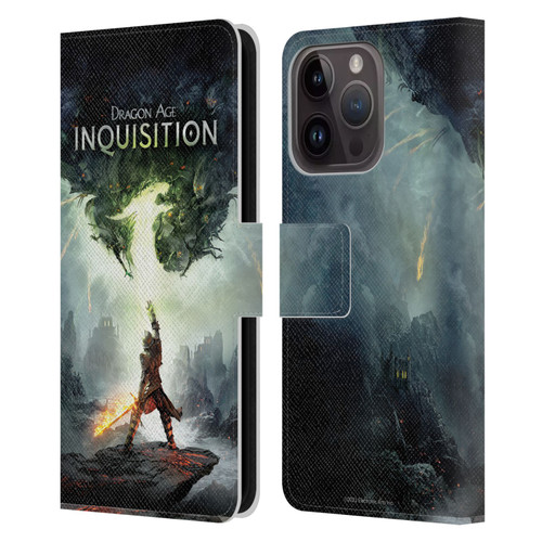 EA Bioware Dragon Age Inquisition Graphics Key Art 2014 Leather Book Wallet Case Cover For Apple iPhone 15 Pro