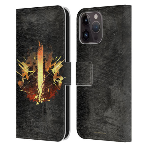 EA Bioware Dragon Age Heraldry Chantry Leather Book Wallet Case Cover For Apple iPhone 15 Pro Max