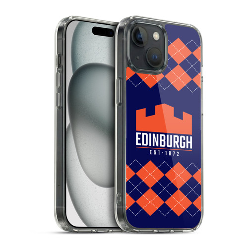 Edinburgh Rugby Logo 2 Argyle Soft Gel Case for Apple iPhone 15 & MagSafe