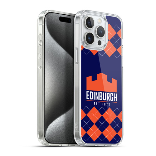 Edinburgh Rugby Logo 2 Argyle Soft Gel Case for Apple iPhone 15 Pro Max & MagSafe