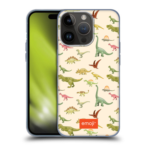 emoji® Dinosaurs Migration Soft Gel Case for Apple iPhone 15 Pro