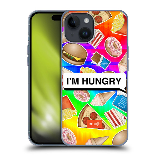 emoji® Food Hungry Soft Gel Case for Apple iPhone 15