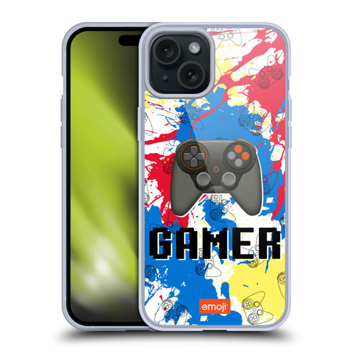 emoji® Trendy Gamer Soft Gel Case for Apple iPhone 15 Plus