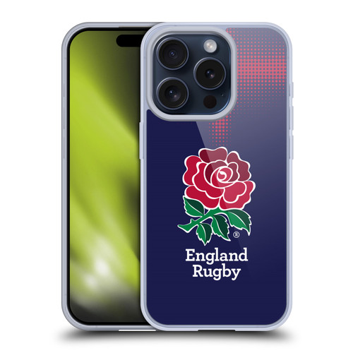 England Rugby Union 2016/17 The Rose Alternate Kit Soft Gel Case for Apple iPhone 15 Pro