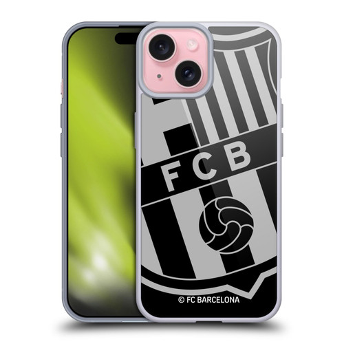 FC Barcelona Crest Oversized Soft Gel Case for Apple iPhone 15 & MagSafe