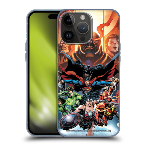 Justice League DC Comics Comic Book Covers #10 Darkseid War Soft Gel Case for Apple iPhone 15 Pro Max