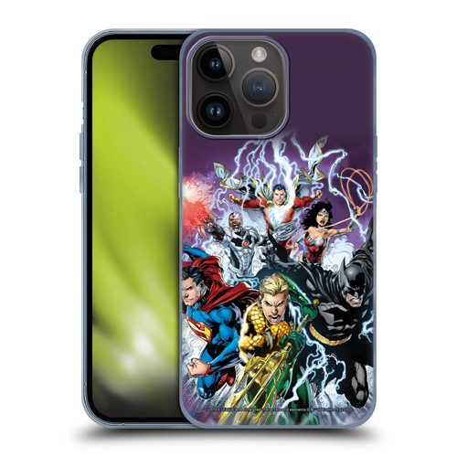 Justice League DC Comics Comic Book Covers New 52 #15 Soft Gel Case for Apple iPhone 15 Pro Max