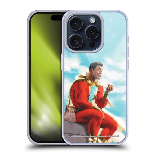Justice League DC Comics Shazam Comic Book Art Issue #9 Variant 2019 Soft Gel Case for Apple iPhone 15 Pro