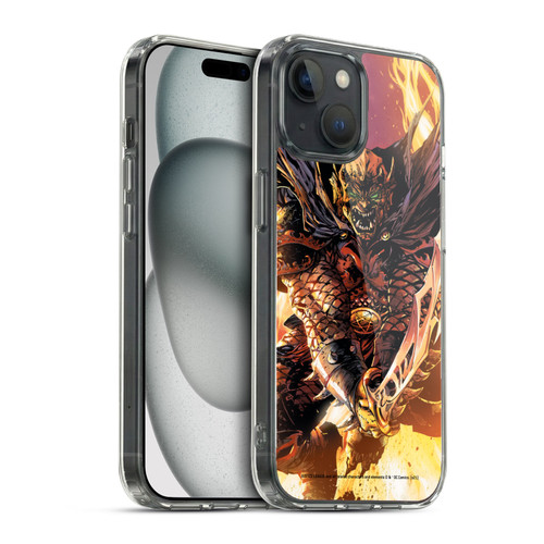Justice League DC Comics Dark Comic Art Etrigan Demon Knights Soft Gel Case for Apple iPhone 15 & MagSafe
