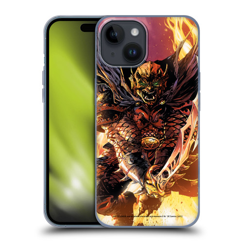 Justice League DC Comics Dark Comic Art Etrigan Demon Knights Soft Gel Case for Apple iPhone 15