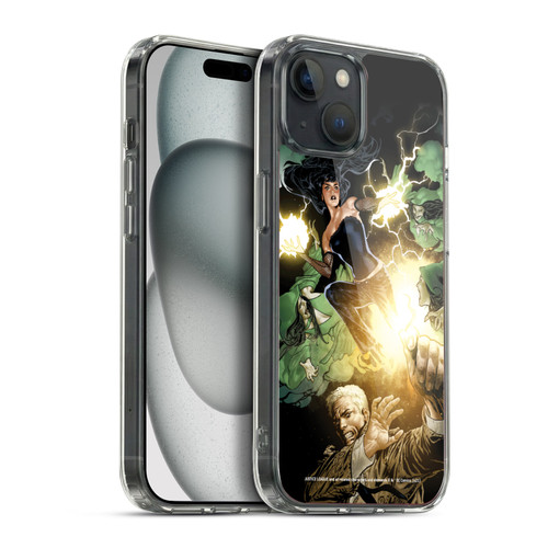 Justice League DC Comics Dark Comic Art Constantine and Zatanna Soft Gel Case for Apple iPhone 15 Plus & MagSafe