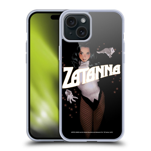 Justice League DC Comics Dark Comic Art Zatanna #15 Soft Gel Case for Apple iPhone 15 Plus