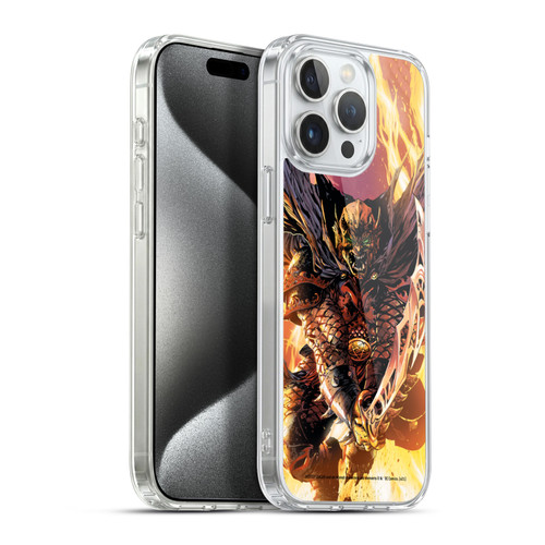 Justice League DC Comics Dark Comic Art Etrigan Demon Knights Soft Gel Case for Apple iPhone 15 Pro Max & MagSafe
