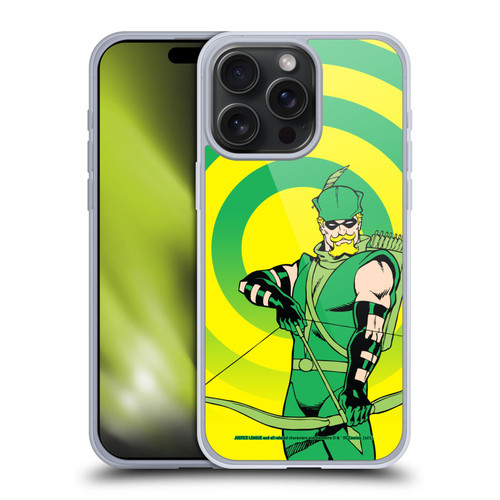 Justice League DC Comics Green Arrow Comic Art Classic Soft Gel Case for Apple iPhone 15 Pro Max