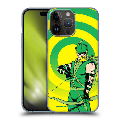 Justice League DC Comics Green Arrow Comic Art Classic Soft Gel Case for Apple iPhone 15 Pro Max