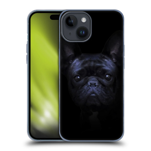 Klaudia Senator French Bulldog 2 Darkness Soft Gel Case for Apple iPhone 15