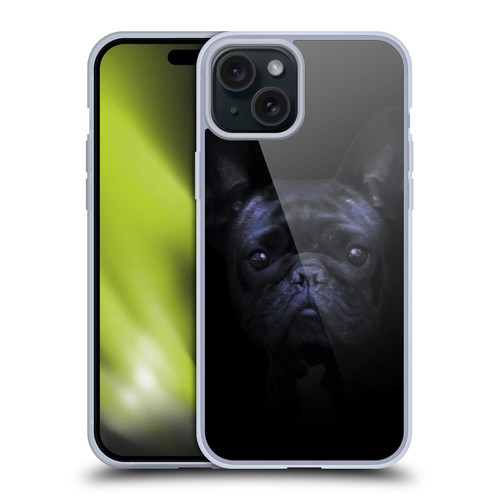 Klaudia Senator French Bulldog 2 Darkness Soft Gel Case for Apple iPhone 15 Plus