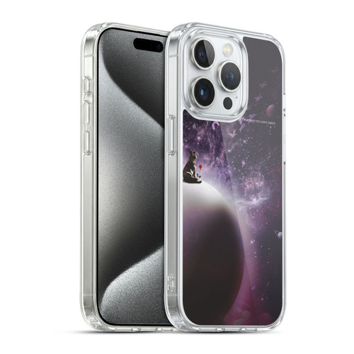 Klaudia Senator French Bulldog 2 In The Galaxy Soft Gel Case for Apple iPhone 15 Pro & MagSafe