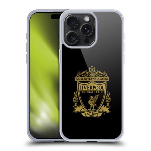 Liverpool Football Club Crest 2 Black 2 Soft Gel Case for Apple iPhone 15 Pro Max