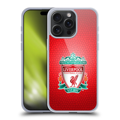 Liverpool Football Club Crest 2 Red Pixel 1 Soft Gel Case for Apple iPhone 15 Pro Max