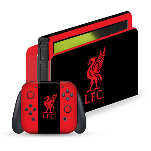 Liverpool Football Club Art Liver Bird Red On Black Vinyl Sticker Skin Decal Cover for Nintendo Switch OLED