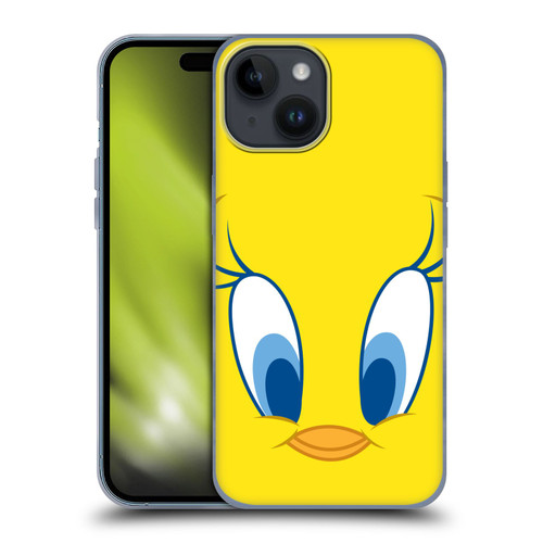 Looney Tunes Full Face Tweety Soft Gel Case for Apple iPhone 15