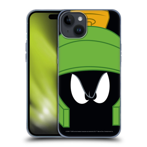 Looney Tunes Full Face Marvin The Martian Soft Gel Case for Apple iPhone 15 Plus