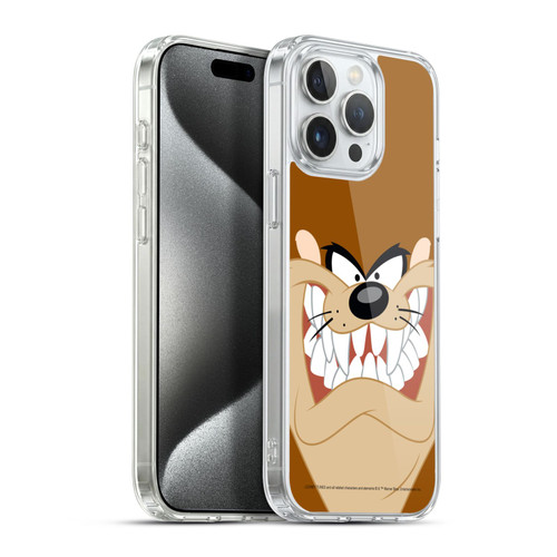 Looney Tunes Full Face Tasmanian Devil Soft Gel Case for Apple iPhone 15 Pro Max