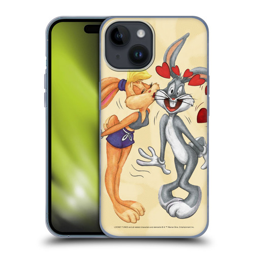 Looney Tunes Season Bugs Bunny And Lola Bunny Soft Gel Case for Apple iPhone 15