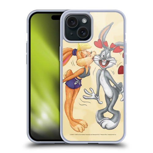 Looney Tunes Season Bugs Bunny And Lola Bunny Soft Gel Case for Apple iPhone 15 Plus