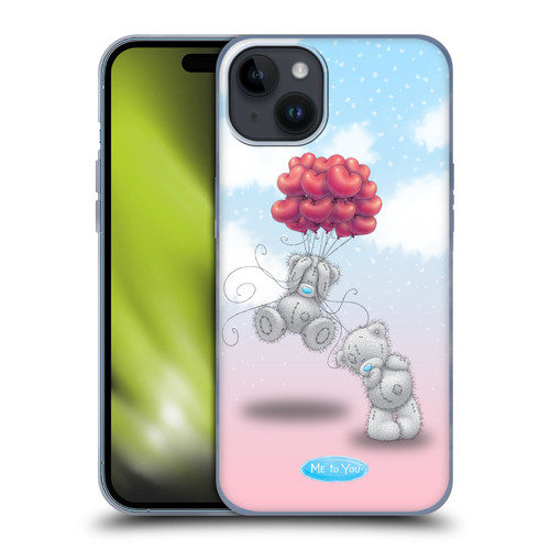 Me To You Classic Tatty Teddy Heart Balloons Soft Gel Case for Apple iPhone 15 Plus