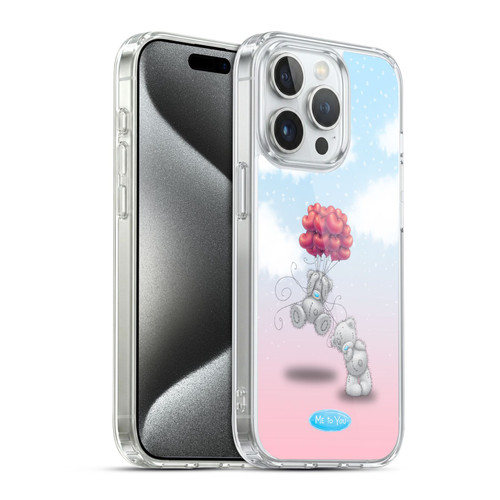 Me To You Classic Tatty Teddy Heart Balloons Soft Gel Case for Apple iPhone 15 Pro & MagSafe