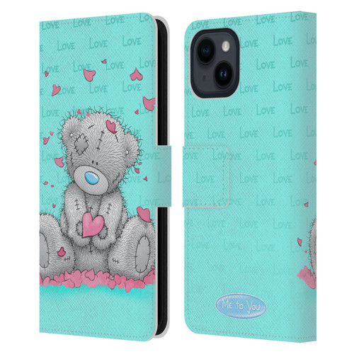 Me To You Classic Tatty Teddy Love Leather Book Wallet Case Cover For Apple iPhone 15