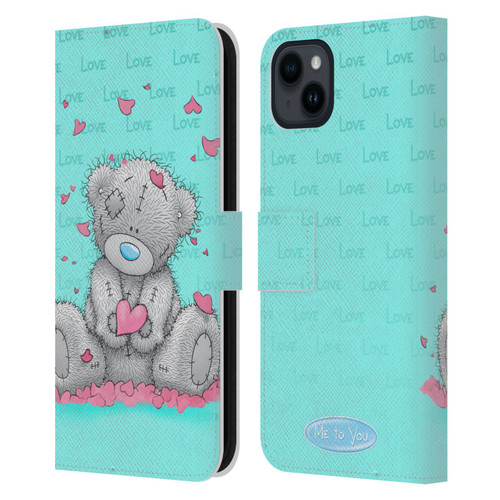 Me To You Classic Tatty Teddy Love Leather Book Wallet Case Cover For Apple iPhone 15 Plus