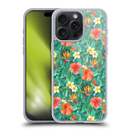 Micklyn Le Feuvre Florals Classic Tropical Garden Soft Gel Case for Apple iPhone 15 Pro Max