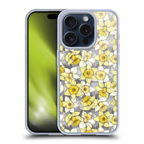 Micklyn Le Feuvre Florals Daffodil Daze Soft Gel Case for Apple iPhone 15 Pro