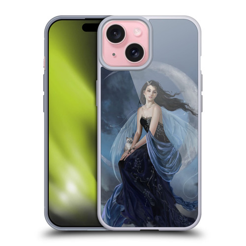 Nene Thomas Crescents Moon Indigo Fairy Soft Gel Case for Apple iPhone 15
