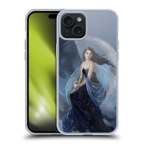 Nene Thomas Crescents Moon Indigo Fairy Soft Gel Case for Apple iPhone 15 Plus