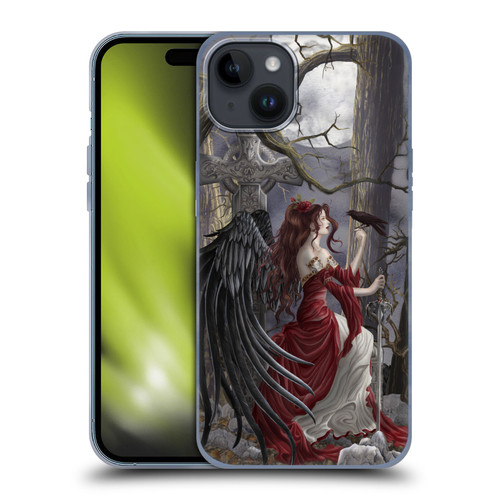 Nene Thomas Deep Forest Dark Angel Fairy With Raven Soft Gel Case for Apple iPhone 15 Plus