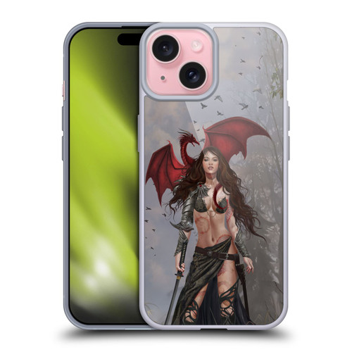 Nene Thomas Gothic Dragon Witch Warrior Sword Soft Gel Case for Apple iPhone 15