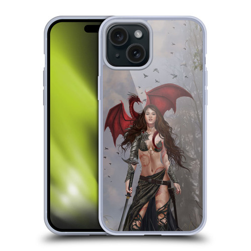 Nene Thomas Gothic Dragon Witch Warrior Sword Soft Gel Case for Apple iPhone 15 Plus