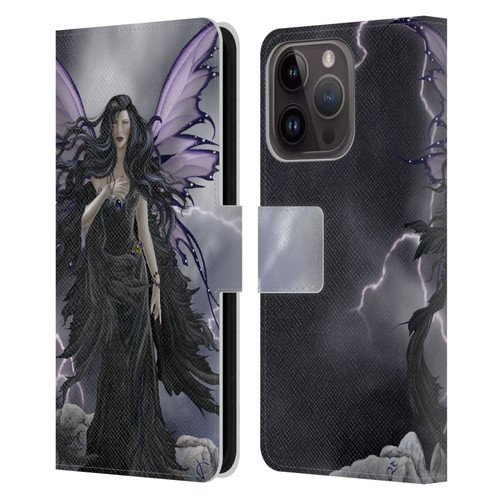 Nene Thomas Gothic Storm Fairy With Lightning Leather Book Wallet Case Cover For Apple iPhone 15 Pro
