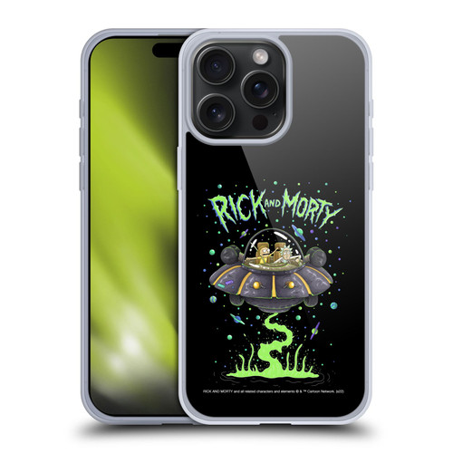 Rick And Morty Season 1 & 2 Graphics The Space Cruiser Soft Gel Case for Apple iPhone 15 Pro Max