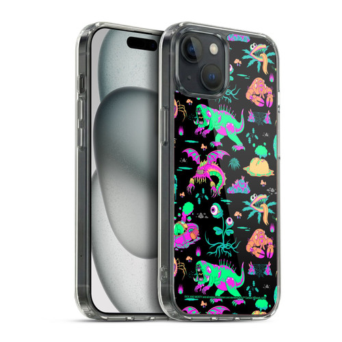 Rick And Morty Season 3 Graphics Aliens Soft Gel Case for Apple iPhone 15 Plus & MagSafe